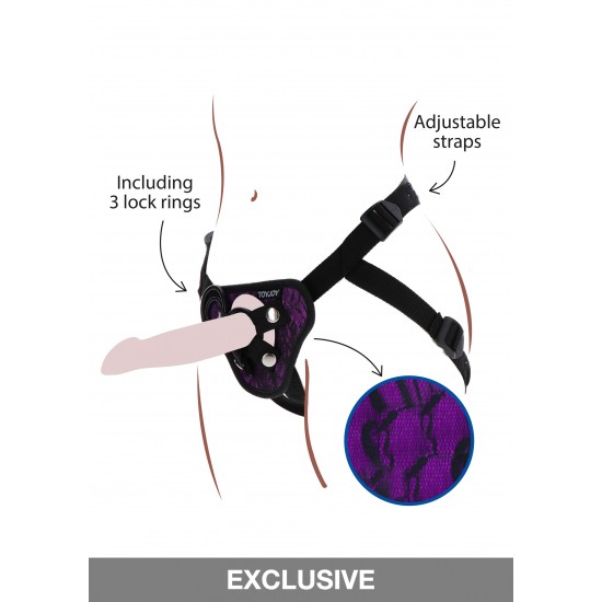 Strap-On Lace Harness