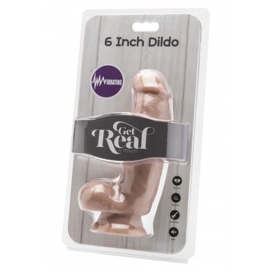 Dildo 6in. with Balls Vibrator