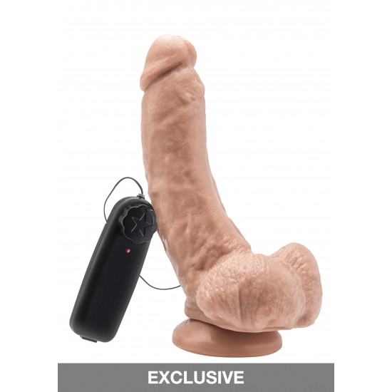 Dildo 8in. with Balls Vibrator