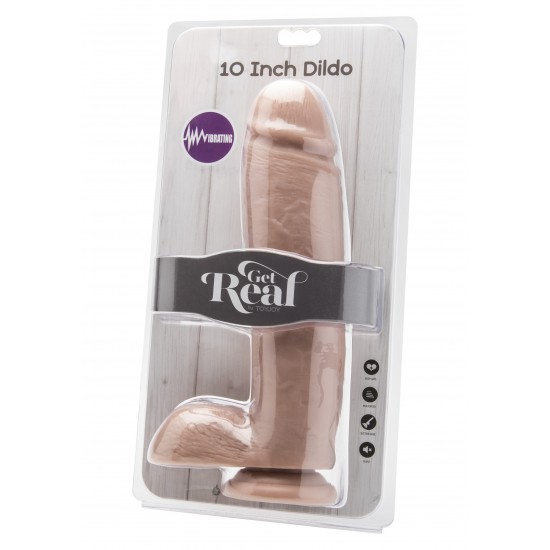 Dildo 10 in. w/ Balls Vibrator