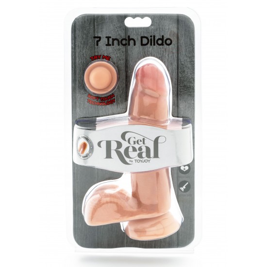 Dual Density Dildo 7inch Balls