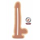 Dual Density Dildo 8inch Balls