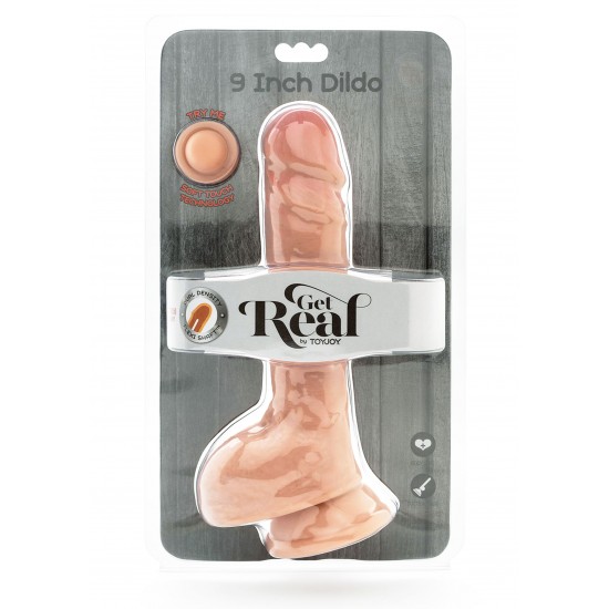 Dual Density Dildo 9inch Balls