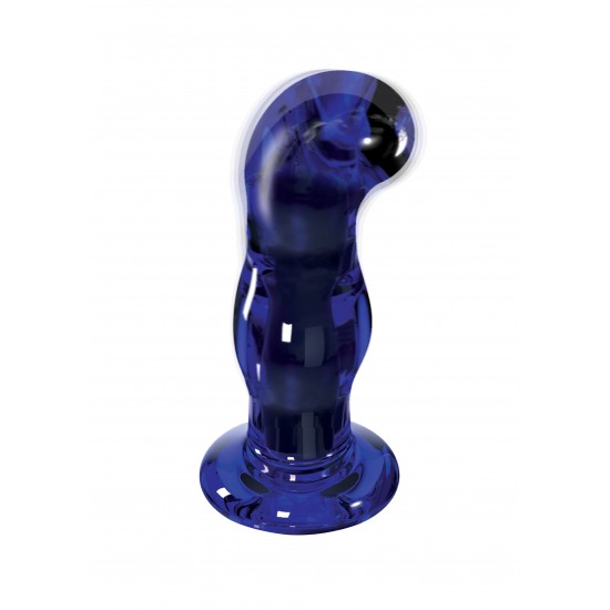 Gleaming Vibrating Glass Plug
