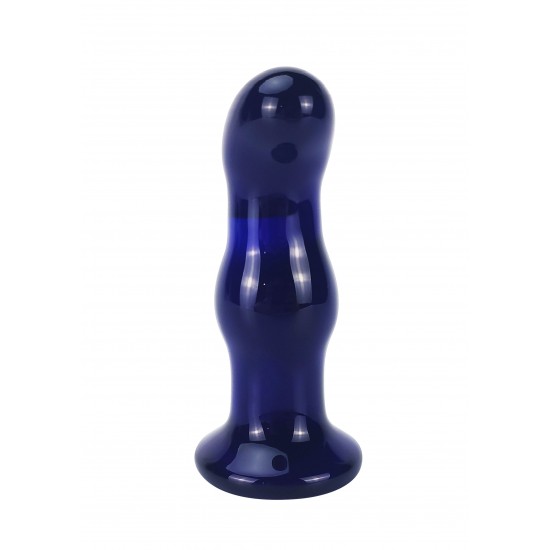 Gleaming Vibrating Glass Plug