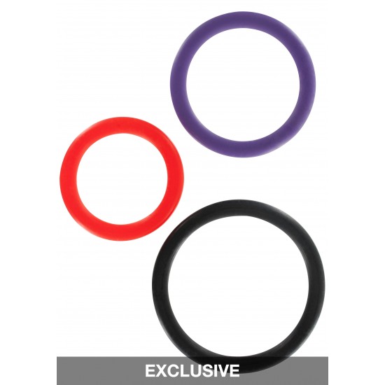 Triple Rings Multicolor 3pcs
