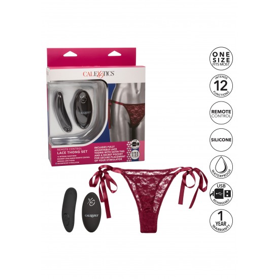 Remote Control Lace Thong Set Remote Control Lace Thong Set
