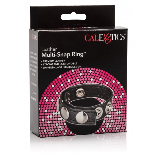 Leather Multi-Snap Ring