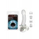 Steel Beaded Silicone Ring L