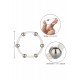 Steel Beaded Silicone Ring XL
