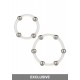 Steel Beaded Silicone Ring Set
