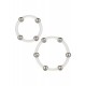 Steel Beaded Silicone Ring Set