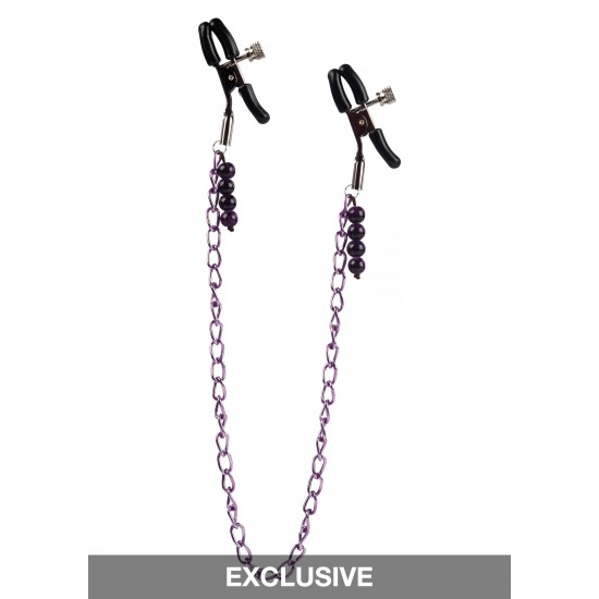 Purple Chain Nipple Clamps