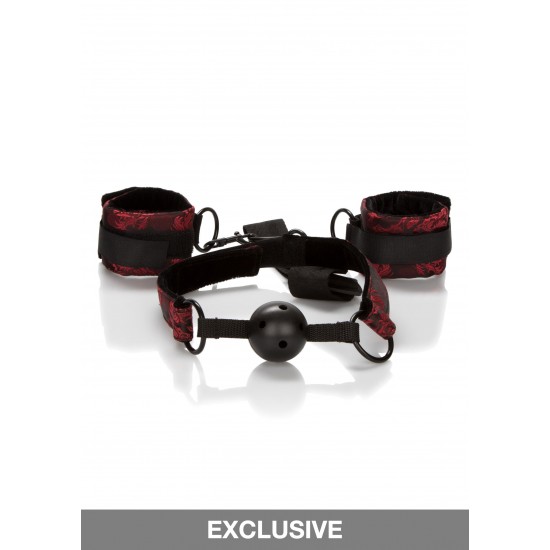 Breathable Ball Gag With Cuffs Breathable Ball Gag With Cuffs