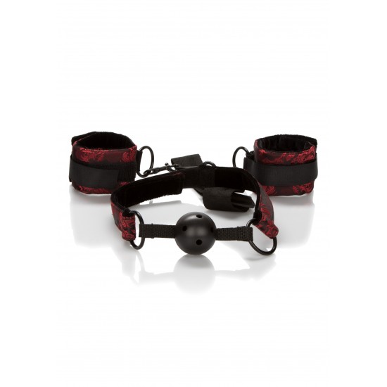 Breathable Ball Gag With Cuffs Breathable Ball Gag With Cuffs