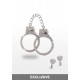 Diamond Wrist Cuffs Silver