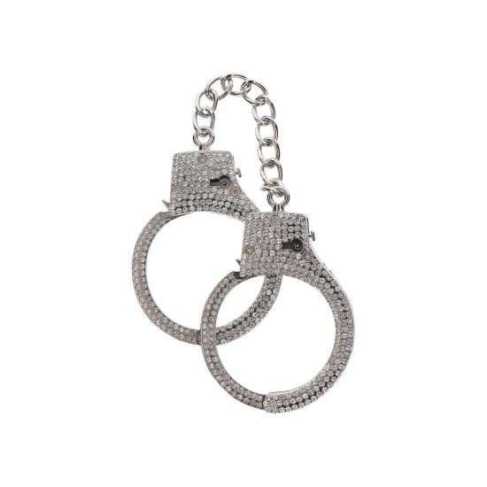 Diamond Wrist Cuffs Silver