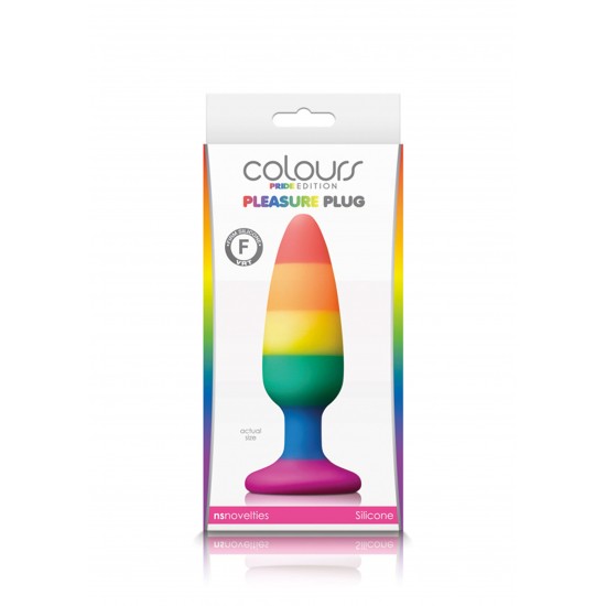 Pleasure Plug Rainbow Medium Pleasure Plug Rainbow Medium