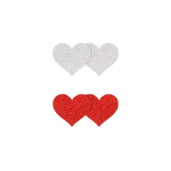 Pasties Glitter Hearts  2 Pair