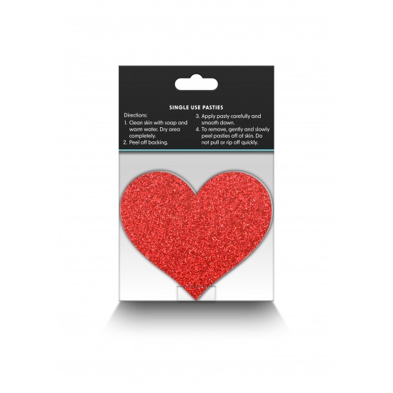 Pasties Glitter Hearts  2 Pair