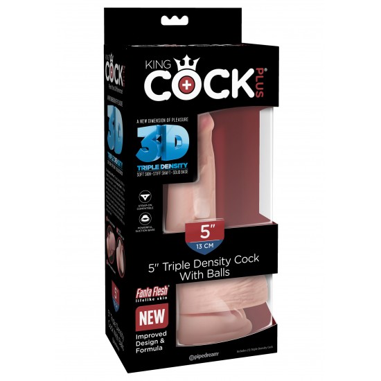 3D Cock with Balls 5 inch