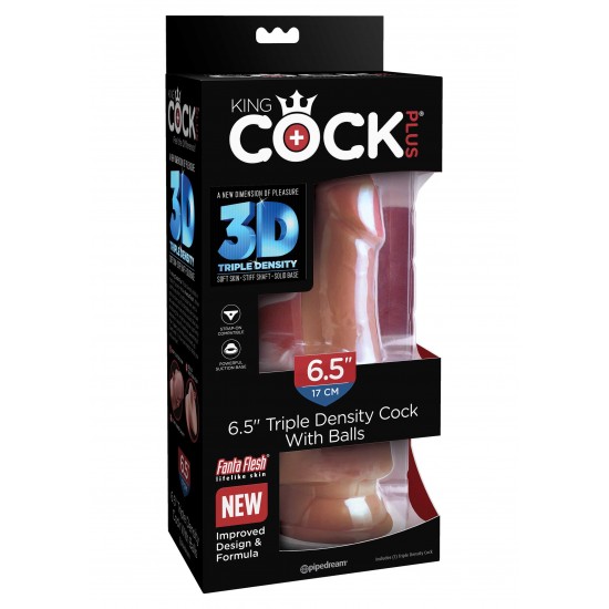 3D Cock with Balls 6.5 inch