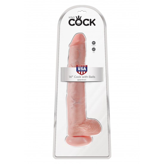 King Cock 14Inch With Balls