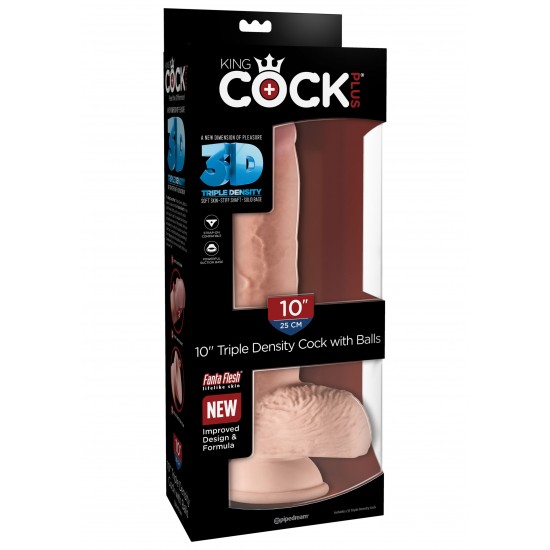 3D Cock with Balls 10 inch