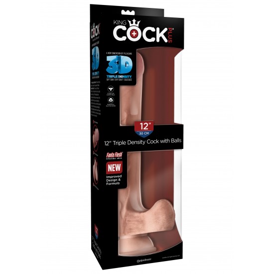 3D Cock with Balls 12 inch