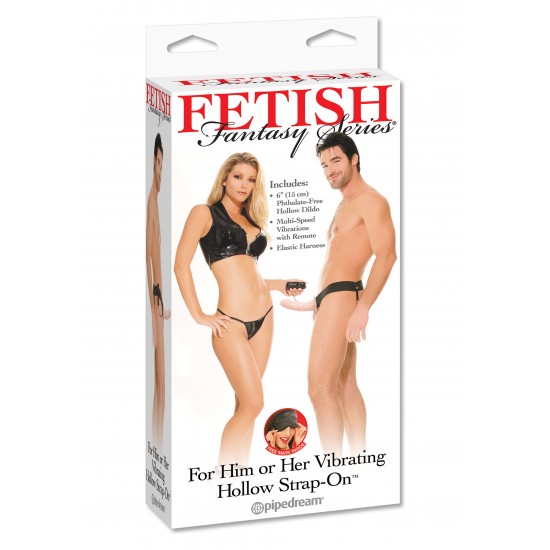 Vibr. Hollow Strap-On - 6 Inch