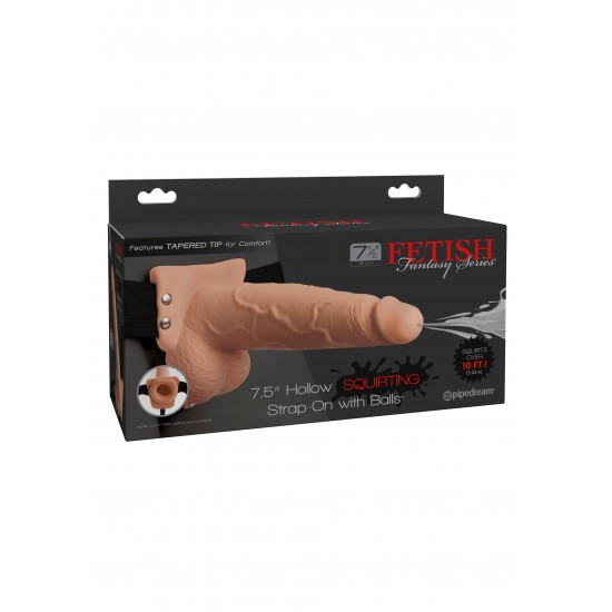 7.5in Hollow Squirting StrapOn