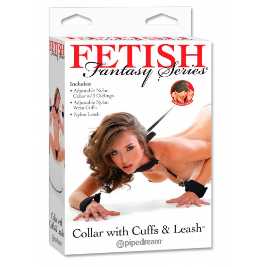 Collar with Cuffs and Leash