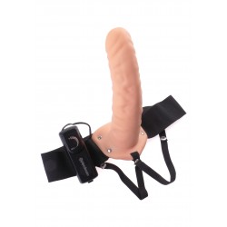 8 Inch Vibr. Hollow Strap-On