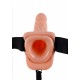 9in. Vibrating Hollow Strap-On