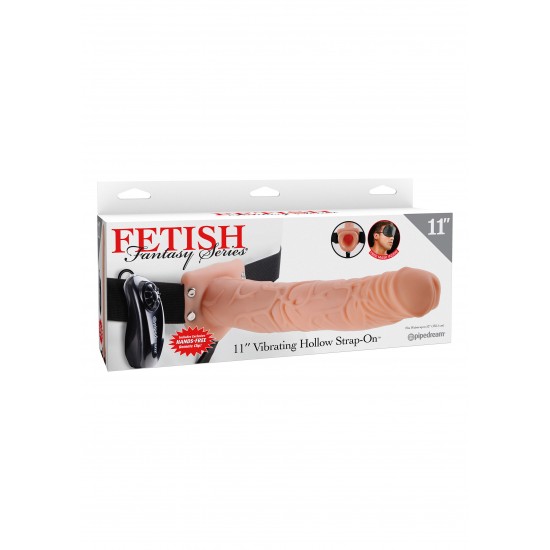 11in. Vibrating Hollow StrapOn