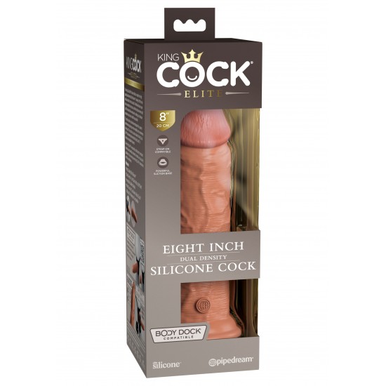 8 Inch 2Density Silicone Cock