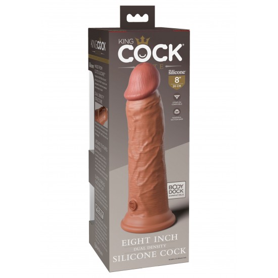 8 Inch 2Density Silicone Cock