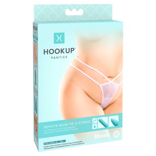 Remote Bow-Tie G-String +Size Remote Bow-Tie G-String +Size