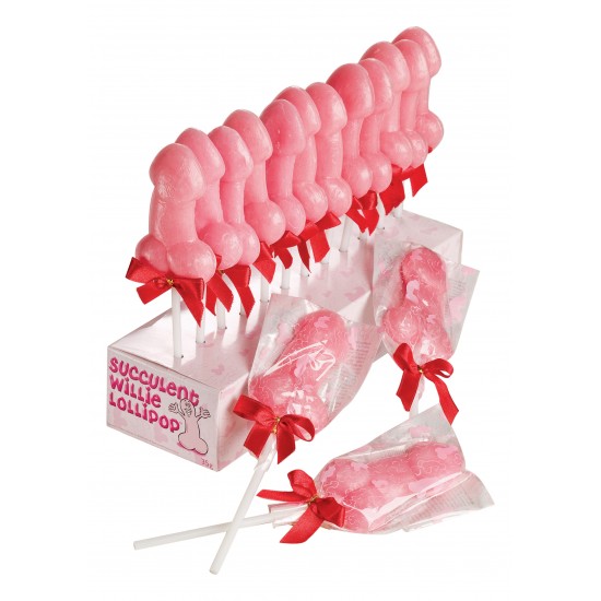 Willie Lollipop Display 24 Pcs