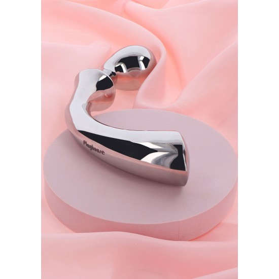 Ribbed Pleasure Steel Wand