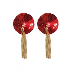Sequin Nipple Covers w Chain