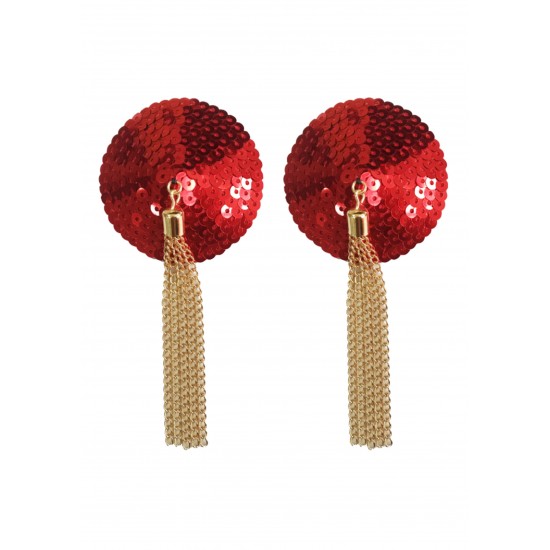 Sequin Nipple Covers w Chain