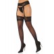 Satin T. Garterbelt Stockings