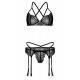 4PC Garter Lingerie Set