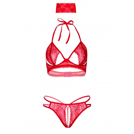 3PC Bra, Panty and Blindfold