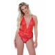 Deep-V Lace Teddy