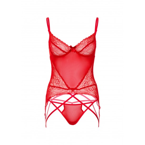 Lace and Mesh Cami Set