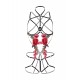 Roses Strappy Teddy w. Pasties