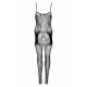 Floral Suspender Bodystocking