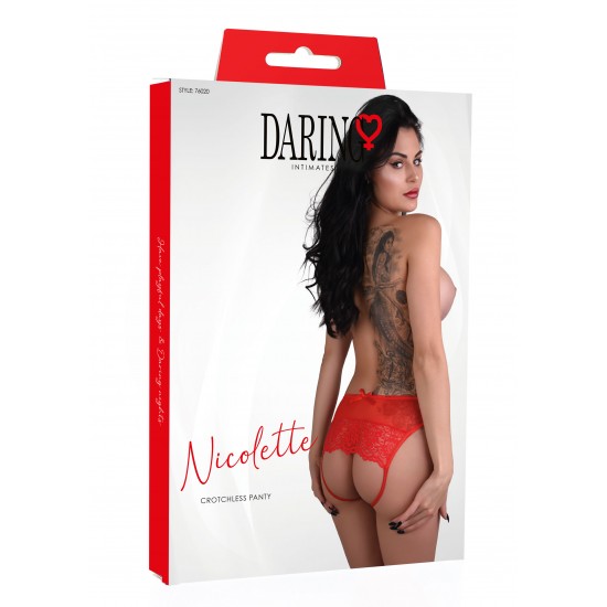 Nicolette crotchless panty Nicolette crotchless panty
